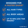 BIC EasyRinse Anti-Clogging, Refillable Men's Razors With 4 Blades, 1