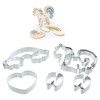 KitchenCraft Sweetly Does It 3D Unicorn Cookie Cutters (5-Piece Set)