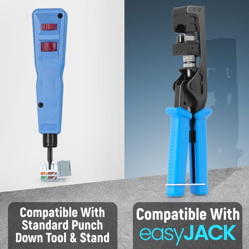 Everest Media Solutions 90° Angled CAT6 Keystone Jack in Grey