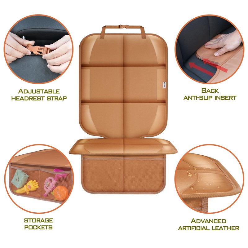 Meolsaek Car Seat Protector for Child Car Seat, Durable 600D