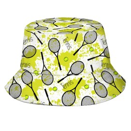 Funny Sports Tennis Bucket Hats Fashion Sun Cap Packable Outdoor Fisherman Hat for Women and Men