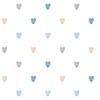 Multicolored Hearts Nursery Wallpaper Peel and Stick
