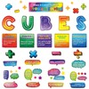 Pajean 35 Pcs Math Bulletin Board Set Cubes Keywords Paper