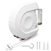 Flatro Retractable Washing Line Outdoor - 12m Single Wall Mounted