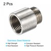 sourcing map Stainless Steel Extension Pipe Fitting 20mm G1/2 Female