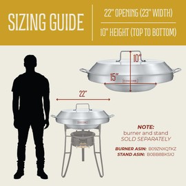 CONCORD Stainless Steel 3 Piece 22" Comal Cookware Set. Comales Discada Set