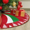 Fzbali Peppermint Candy Tree Skirt 36 Inches Lace-up Merry Christmas