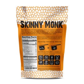 Skinny Monk - Allulose Sweetener w/Monkfruit, 1:1 Sugar Substitute, Keto Friendly, Zero Net Carbs, Non-Glycemic(Granular, 32oz)