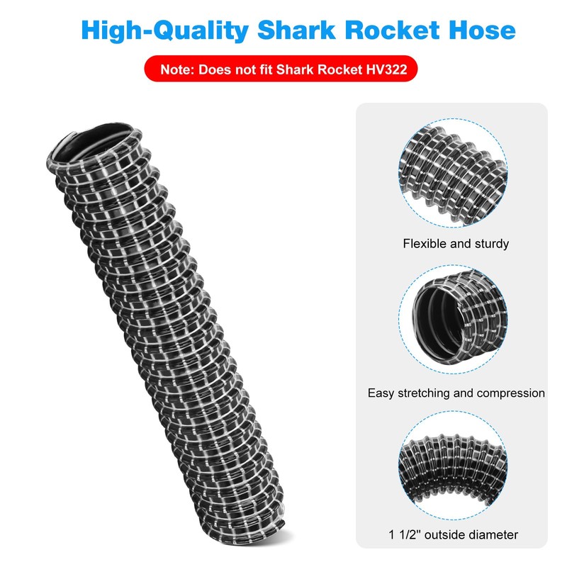 Motorized Lower Nozzle Hose Replacement Shark Rocket HV300, HV301, HV302,