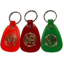 RecoveryChip 30 60 90 Day NA Keytag Set 1 2 3 Month Orange Red Green Narcotics Anonymous Keychain Set