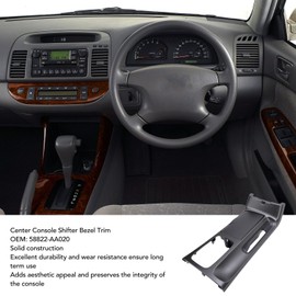 Center Console Gear Shifter Bezel Cover for Camry XV30 2001 to 2006, ABS Material, Center Console Shifter Bezel Trim with Cup Holder Trim Bezel Panel, Interior Accessories
