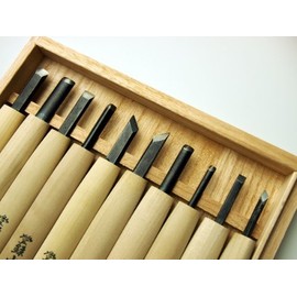 本喜秀 彫刻刀 10本組