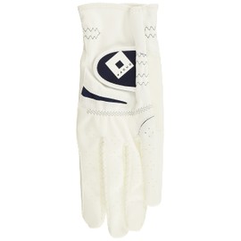 ONOFF OG7221-04 NAV22 Women's Gloves (Left Hand), White x Navy, 8.7 inches (22 cm)