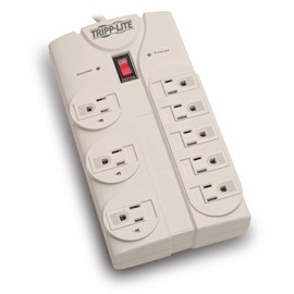 Tripp Lite TLP808 Supresor de Picos, 120V, 8 Contactos 5-15R, 1440 Joules, Cable de 2.43m, Multicontacto y Protector de Sobretensión