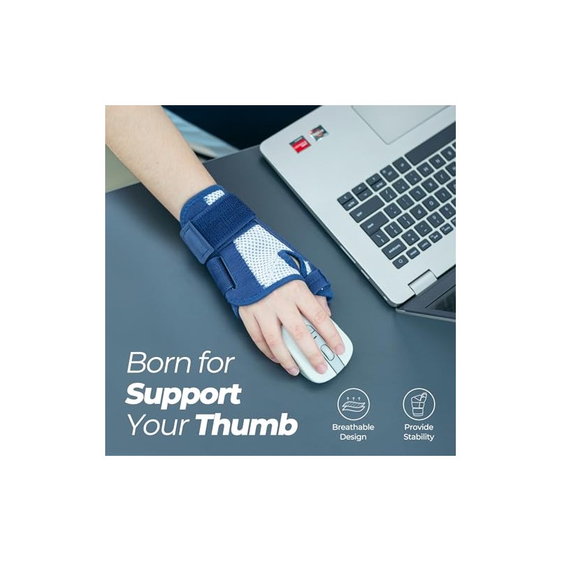 CURECARE Thumb Support, Reversible Thumb Splint Right & Left Hand
