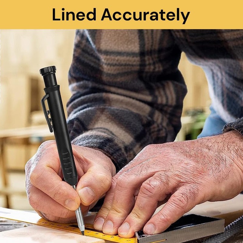 EZONEDEAL Multi-function Scribing Tool- Construction Pencil- Aluminum Alloy Scribe Tool