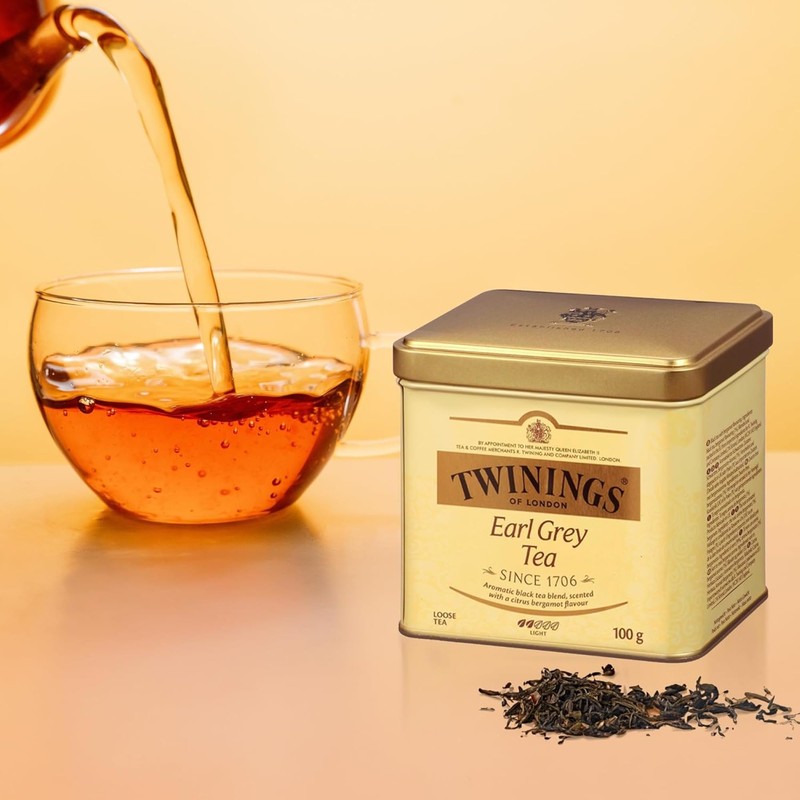 Twinings Earl Grey Loose Black Tea Tin, 3.53 Ounce Tin