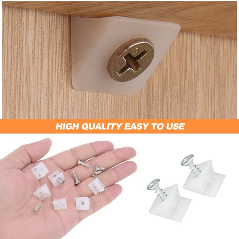100pcs Drawer Support Kit - Sagging Repair Wedges & Screws