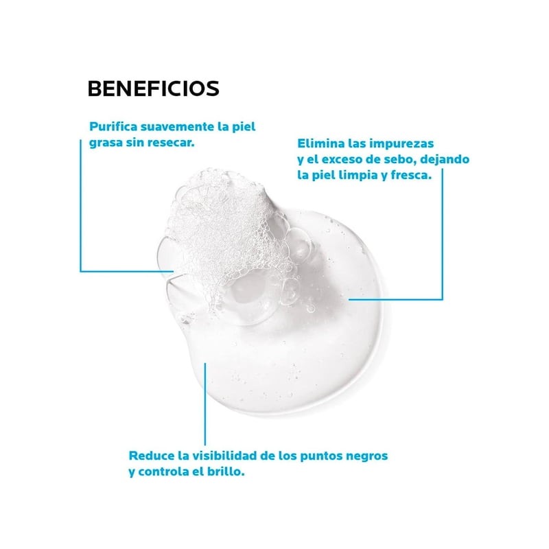 Gel Espumoso La Roche Posay Effaclar Limpiador facial Purificante Para
