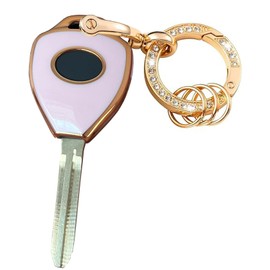Rilnaewn Keyless Entry Systems for Toyota Key Fob Cover Fit for Toyota 2008-2013 Avalon / 2007-2011 Camry / 2008-2013 Corolla / 2009-2014 Venza Smart Key (4-Button-Pink-Gold)
