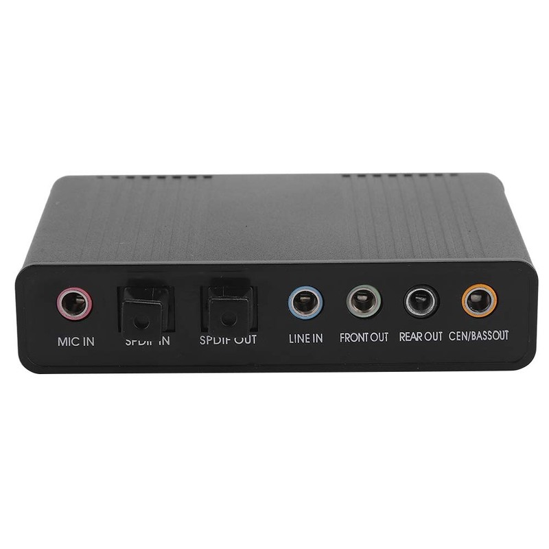 External Sound Card for Laptop, DM HD10 Aluminium Sound Card