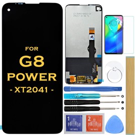 HLTECH Screen Replacement LCD Display Touch Digitizer Assembly for Motorola Moto G8 POWER 2020 XT2041 XT2041-1 XT2041-3 XT2041-7 6.4"(Not fit G POWER)