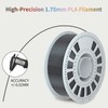 NevsBye Silk PLA 3D Printer Filament, Black PLA Filament 1.75mm,