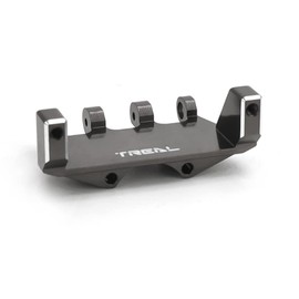 TREAL SCX24 Servo Mount Compatible with EMAX Servo Alu# 7075 for Axial SCX24 Deadbolt C10 Gladiator Bronco (Gray)