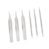 6pcs Blackhead Remover Tool Stainless Steel Pimple Comedones Extractor for