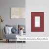 Wmhusu Outlet Covers Burgundy Red 1 Gang Wall Plate Single