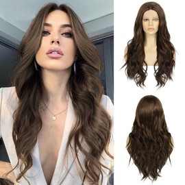 Ebingoo + Wig Cap 26 Inch Burgundy Lace Front Wigs with Dark Roots Wine Red Lace Front Wig With Baby Hair Ombre Red Lace Front Wigs for Women Daily Wear Party