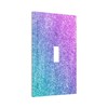 LuHuoLu Decorative Switch Plate Covers Gillter Purple Pink Blue Gradient