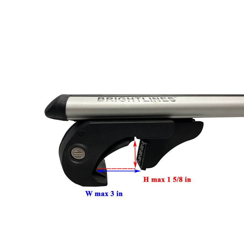 BRIGHTLINES Cross Bars Roof Luggage Bars Roof Racks Compatible with