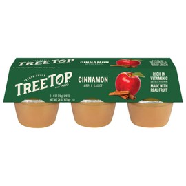 Tree Top Cinnamon Apple Sauce, 6 Count (Pack of 6)