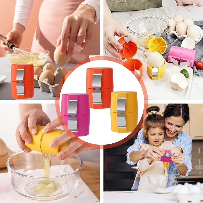 Egg Shell Opener,Egg Cracker Tool,Egg Cracker Separator,Egg Peeler for Hard