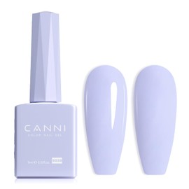 CANNI CANNI Lavender Purple Gel Nail Polish, 1Pcs Pastel Purple Gel Polish Light Purple Color Nail Polish Gel High Gloss Soak Off U V Gel Nail French Nail Manicure Salon DIY