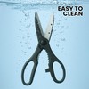 HiFEN® Black Stainless Steel Kitchen Scissors - Steel Scissors with