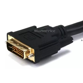 Generic Dual Link DVI-I Cable 28AWG Black 6 ft.