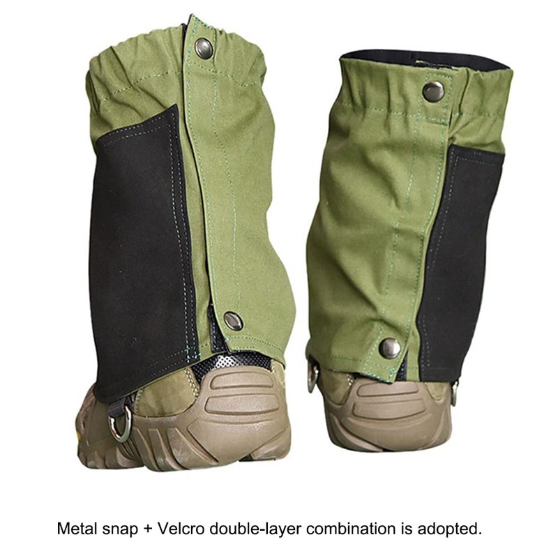 EMUKOEP Waterproof Ankle Gaiters Low Adjustable Protective Shoe Covers for