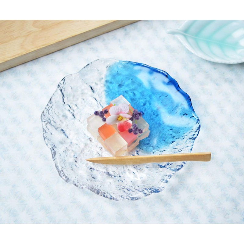 Toyo Sasaki Glass Small Plate, Seidew, Made in Japan, Approx.