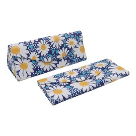 Real Sic Glasses Case for Men and Women - Magnetic Folding Hard Shell Sunglass Holder - Vegan Leather Eyeglass Protector, Variety of Styles Inspired by Nature - (Daisy)
