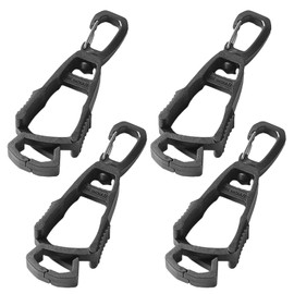 Lyfengdeam 4pcs Glove Clips, Glove Holder, Glove Clips For Work, Work Gloves, For Duty Belt, For Duty Belt, For Construction Work Glove Clip, Prevent Losing (Black)