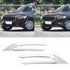 2PCS Front Fog Light Trim Silver Decoration Anti Fading Exterior