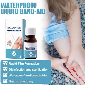 MAFHVV New Skin Liquid Plaster Wound Glue Liquid Skin Glue for Wounds Human, Waterproof Dressing, Breathable, Waterproof and Breathable Quick-Dry Gel Liquid Bandages for Scrapes 2PC*10ML