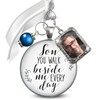 Wedding Bouquet Charm Memorial Son You Walk Beside Me Every