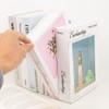 FSSTUD 2 Pieces Clear Acrylic Bookends Desk Bookshelf Ends Non-Slip