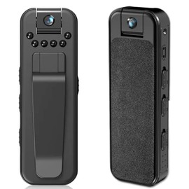 GOMETY Portable Mini Camera WLAN 1080P, Small Body Camera, Surveillance Camera with 180° Rotating Lens, Mini Body Camera, Security Camera for Indoor Surveillance Outdoor Riding Lecture