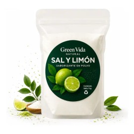 Sal Y Limón En Polvo 1 Kg Sazonador Para Papas Frutas Pepino