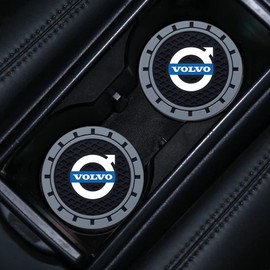for Volvo Car Cup Coaster, Drink Holder Coaster for Volvo XC60 S40 S60 S90 XC40 XC70 XC90 V40 V60 V90 S80 S80L, 2PCS