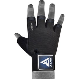 RDX T2 Weightlifting Half Finger Gloves - Breathable, Non-Slip Grip, Durable & Comfortable | Wrist Support for Stability | Easy Removal Tabs | Ideal for Gym, Cross-Training & Fitness